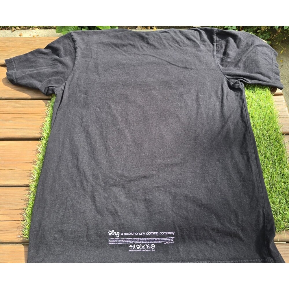 LRG Roots People Equipment Shirt Men XL Black Short Sleeve Rock Formation - Picture 2 of 11
